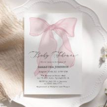 Rosa Bow Girl Baby Shower