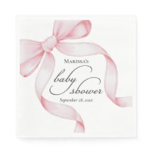 Rosa Bow Girl Baby Shower