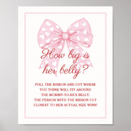 Rosa Bow Girl Baby Shower... Poster