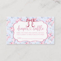 Rosa Bow Girl Baby Shower Raffle