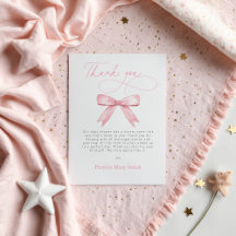 Rosa Bow Girl Baby Shower Tack PostCard