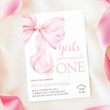 Rosa Bow Girls vill bara bli en första födelsedag