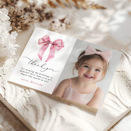 Rosa Bow Girls vill bara bli ett fototack Inbjudningar
