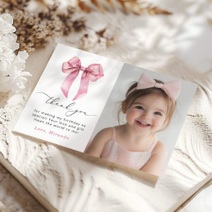 Rosa Bow Girls vill bara bli ett fototack Inbjudningar