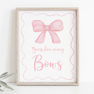 Rosa Bow gissar hur många födelsedagsspelstecken Poster