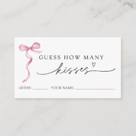Rosa Bow gissar hur många Kisses-spelkort Tilläggskort