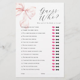 Rosa Bow gissar vem som spelar Möhippa Brevpapper