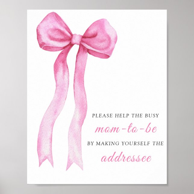 Rosa bow - Help the Busy Mamma to be Addressee Poster (Framsidan)