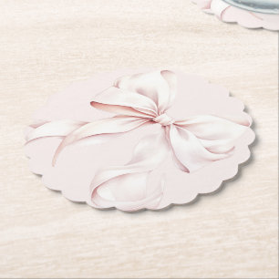 Rosa Bow, hon är Gifter sig Underlägg Papper