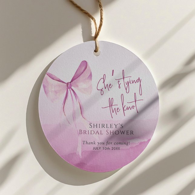  Rosa Bow Hon Gifter sig Möhippa Gåvor Etiketter (Skapare uppladdad)