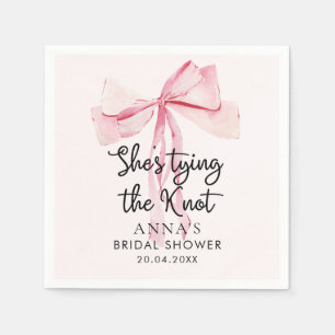 Rosa Bow Hon Gifter sig Möhippa Pappersservett