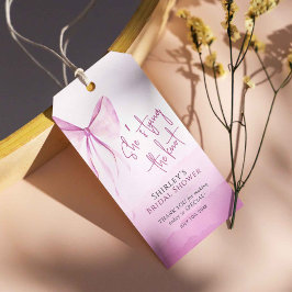 Rosa Bow Hon Gifter sig Möhippa Presentetikett
