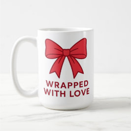 Rosa Bow inkapslad med Kärlek Coquette Aesthetic Kaffemugg