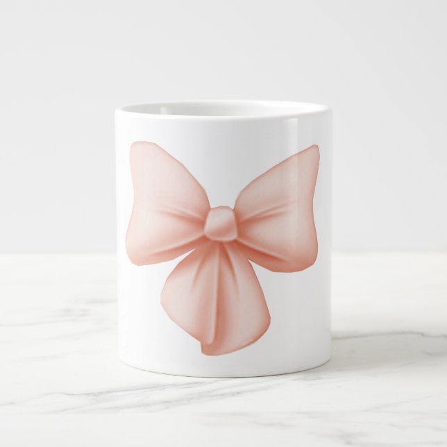 Rosa Bow Jumbo Mugg (Framsidan)