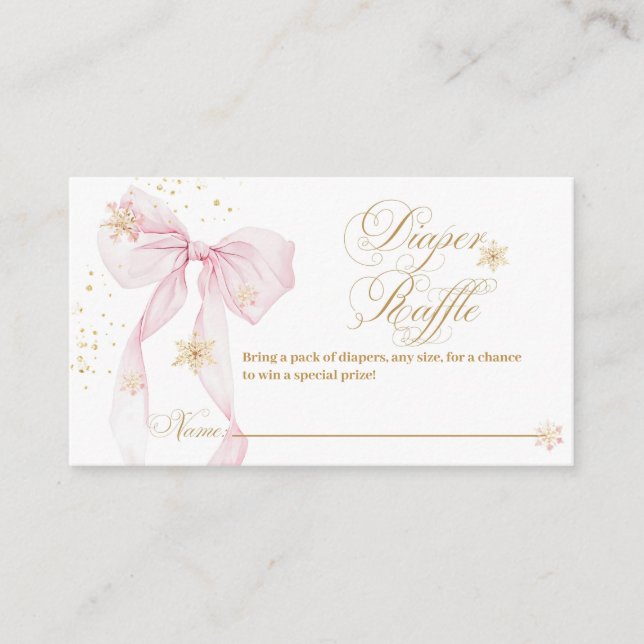 Rosa Bow-Kallet utanför babyskor Tilläggskort (Framsida)