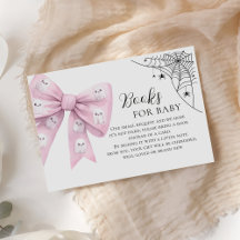 Rosa Bow Little Boo Baby Shower Bokar för Baby