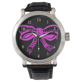 Rosa Bow Mode Watch Armbandsur