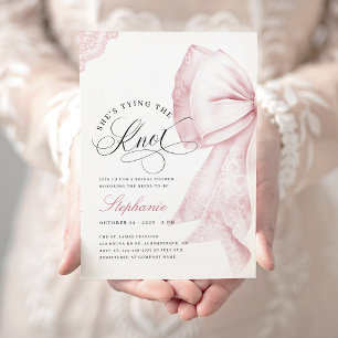 Rosa Bow-Möhippa Inbjudningar