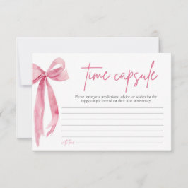  Rosa Bow-Möhippa - Kapsel-kort Inbjudningar