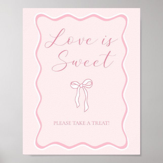 Rosa Bow Möhippa Kärlek är Sweet Favor Poster (Framsidan)