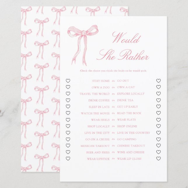 Rosa Bow Möhippa skulle hon hellre spela (Fram/baksida)