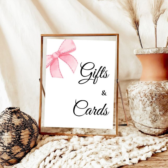 Rosa Bow-Möhippor, gåvor och kort Poster (Skapare uppladdad)