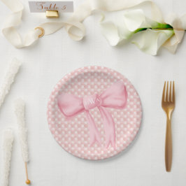 Rosa Bow Monogram Heart