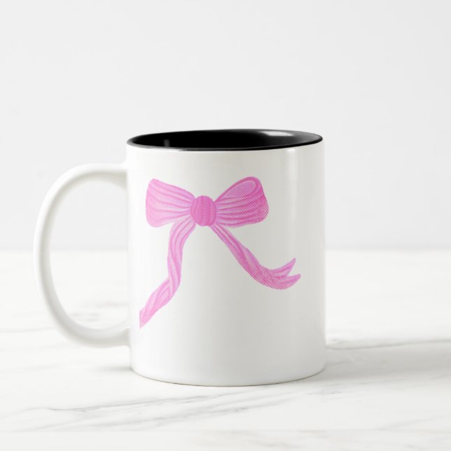 Rosa Bow Mugg (Vänster)