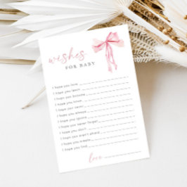 Rosa Bow Önskemål för Baby Modern Coquette Advice