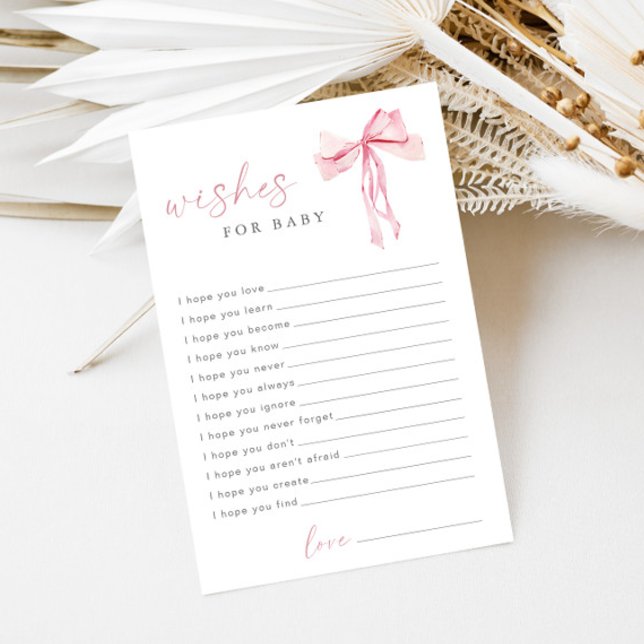 Rosa Bow Önskemål för Baby Modern Coquette Advice (Skapare uppladdad)