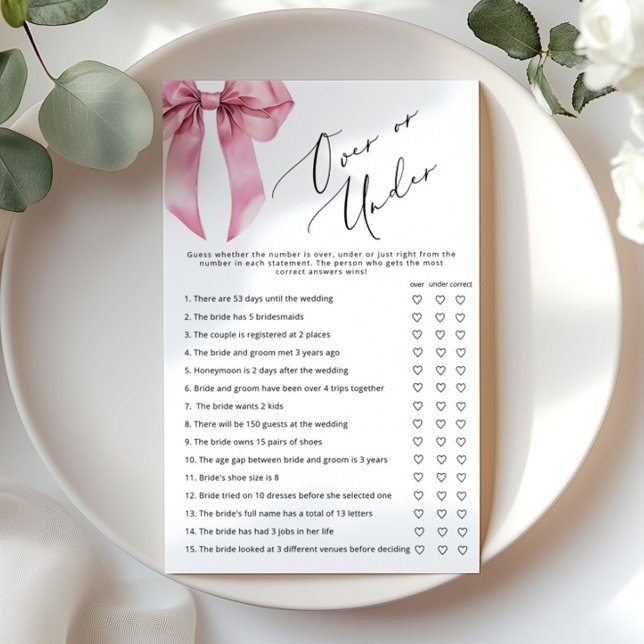 Rosa Bow över eller under möhippa (Skapare uppladdad)