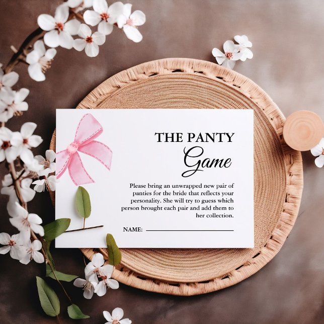 Rosa Bow Panty Möhippa-spel Tilläggskort (Skapare uppladdad)