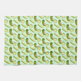 Rosa Bow Pickles Kökshandduk