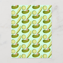 Rosa Bow Pickles Vykort