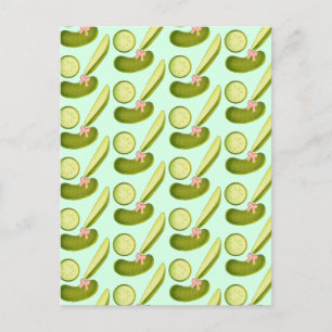 Rosa Bow Pickles Vykort