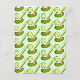 Rosa Bow Pickles Vykort