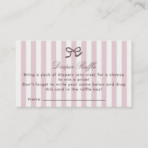 Rosa Bow & Rand-kort för hårkors-hölje