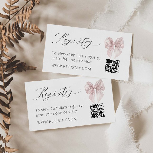 Rosa Bow-registerns QR-kod Tilläggskort (Skapare uppladdad)