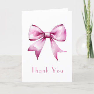 Rosa Bow Ribbon Baby Shower Tack Kort