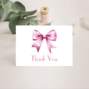 Rosa Bow Ribbon Baby Shower Tack Kort