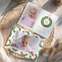 Rosa Bow Sash jul Monogram Utandning