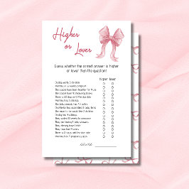 Rosa Bow-spel, högre eller lägre, babykläder