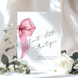 Rosa Bow Sweet Little Bowtique Sweet bord Poster