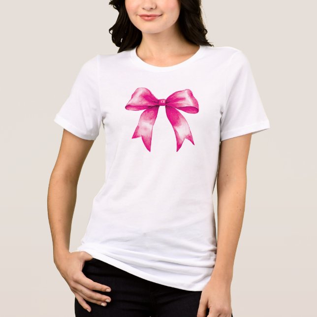 Rosa Bow T Shirt (Framsida)