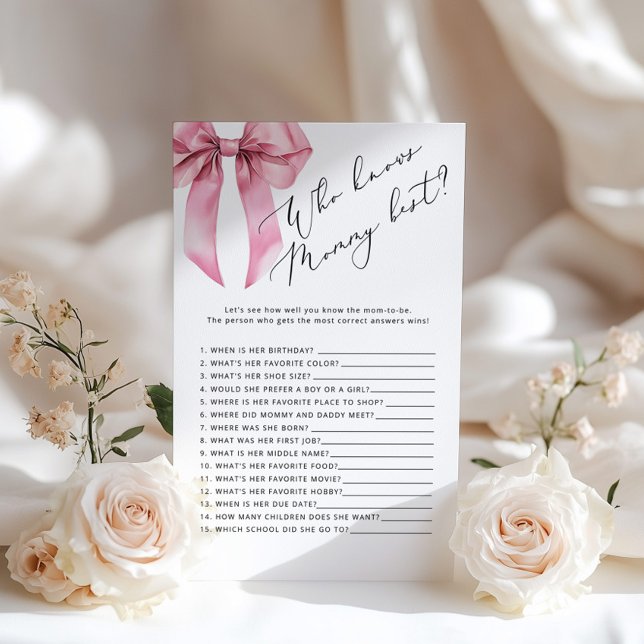 Rosa Bow Vem vet vilken mamma som är bäst för baby (Skapare uppladdad)