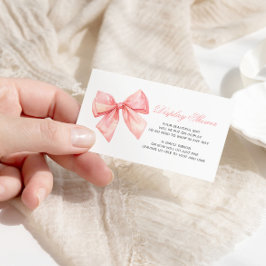  Rosa Bow-Visning, babyskyddskort för babykläder Tilläggskort