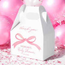  Rosa Bow Watercolor Baby Shower
