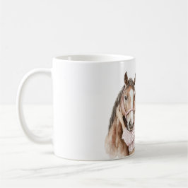 Rosa Bow Western Farm Cowgirl Horse Kaffemugg