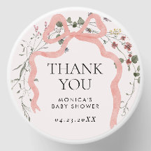 Rosa Bow Wildblomsoy Vax Candle Favor