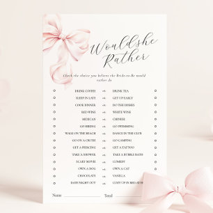 Rosa Bowle Växla Bröllopsduschspel